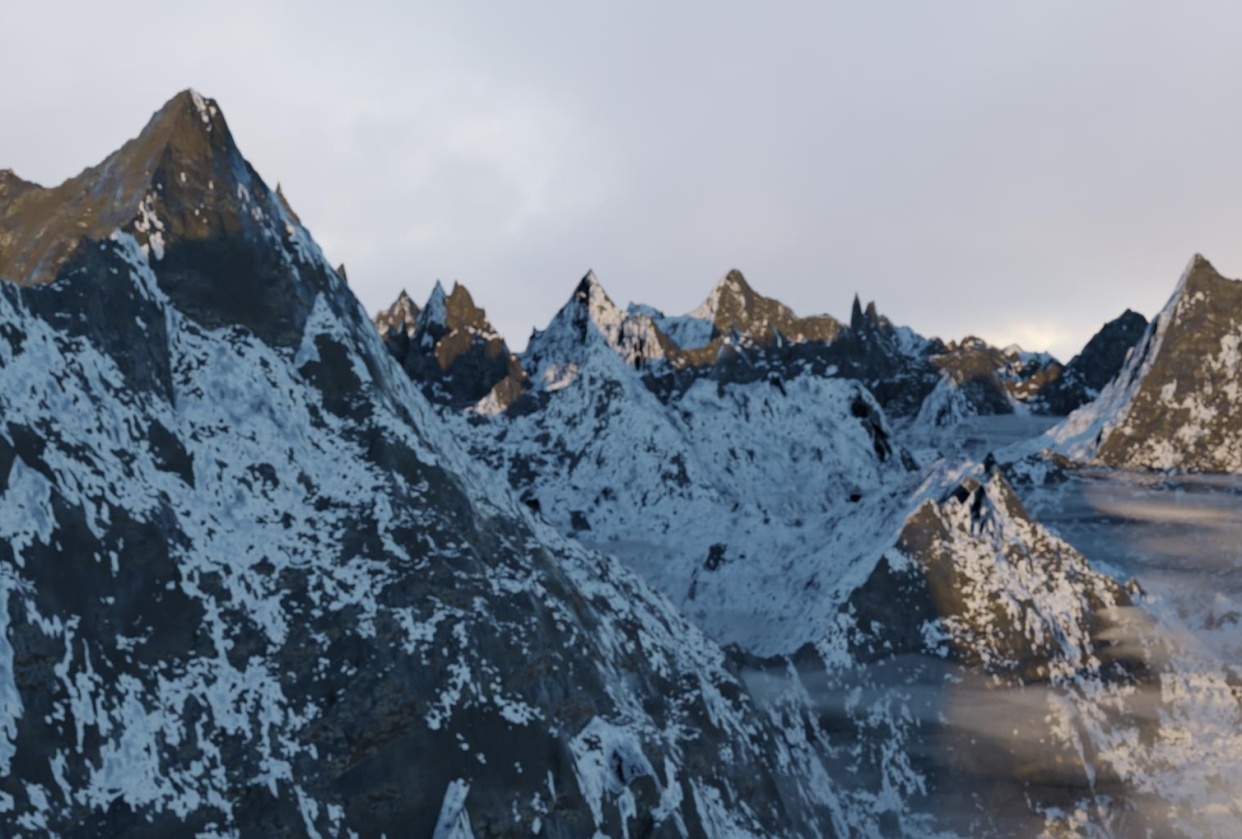 snow mountain - student project