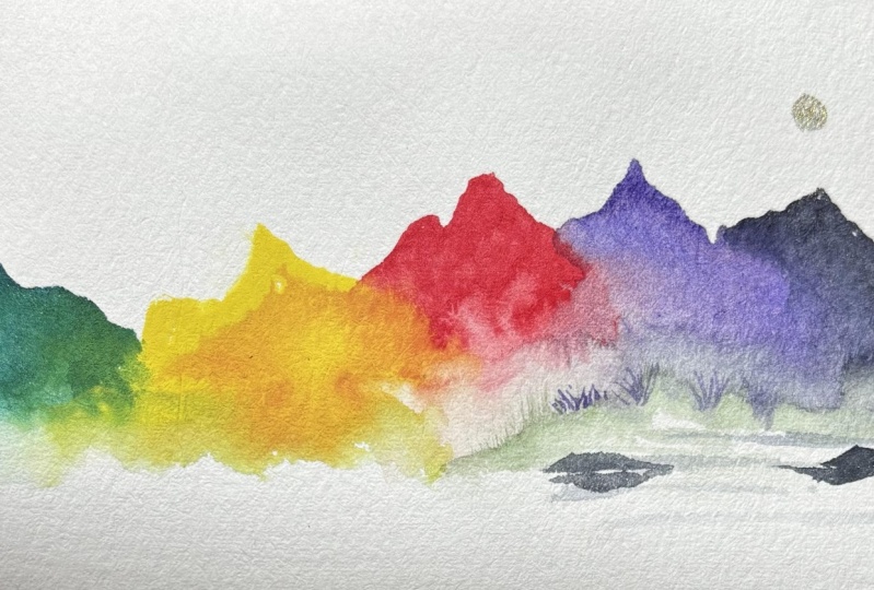 Colorful mountains