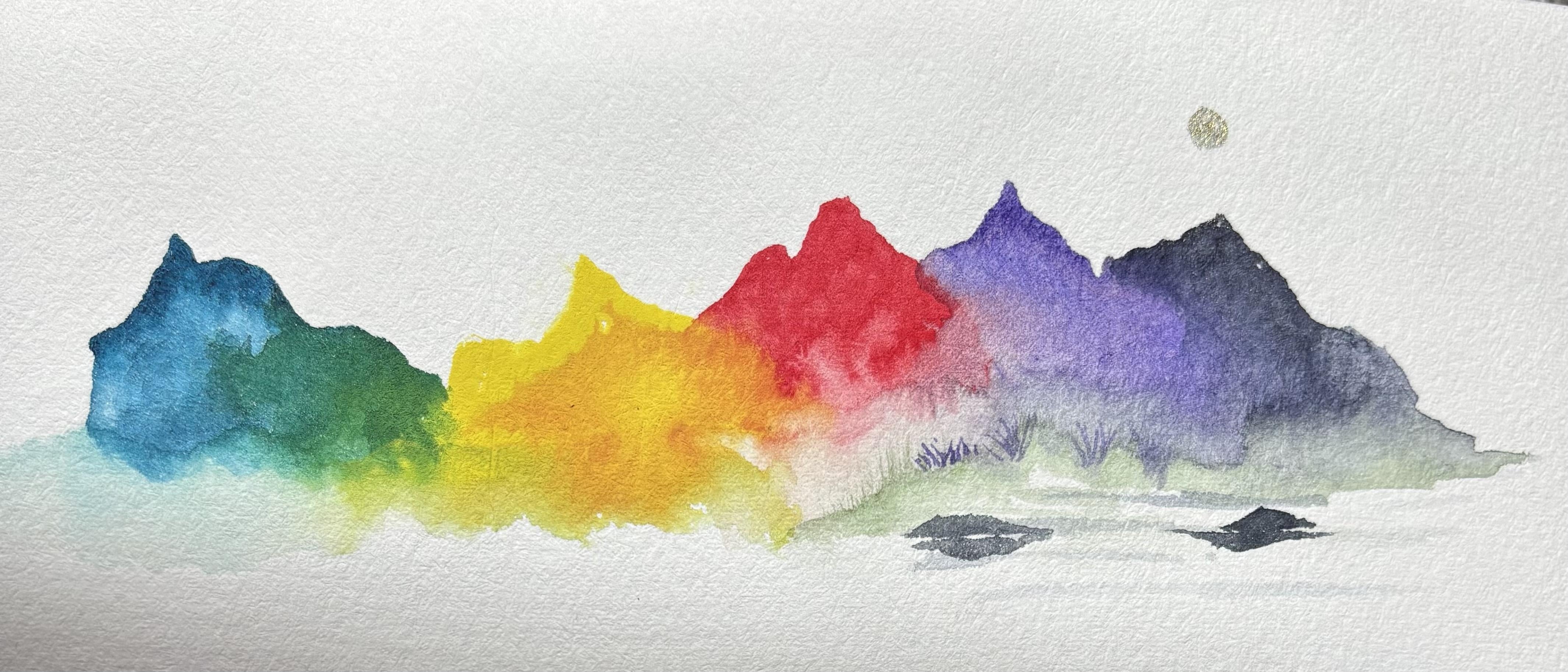 Colorful mountains - student project