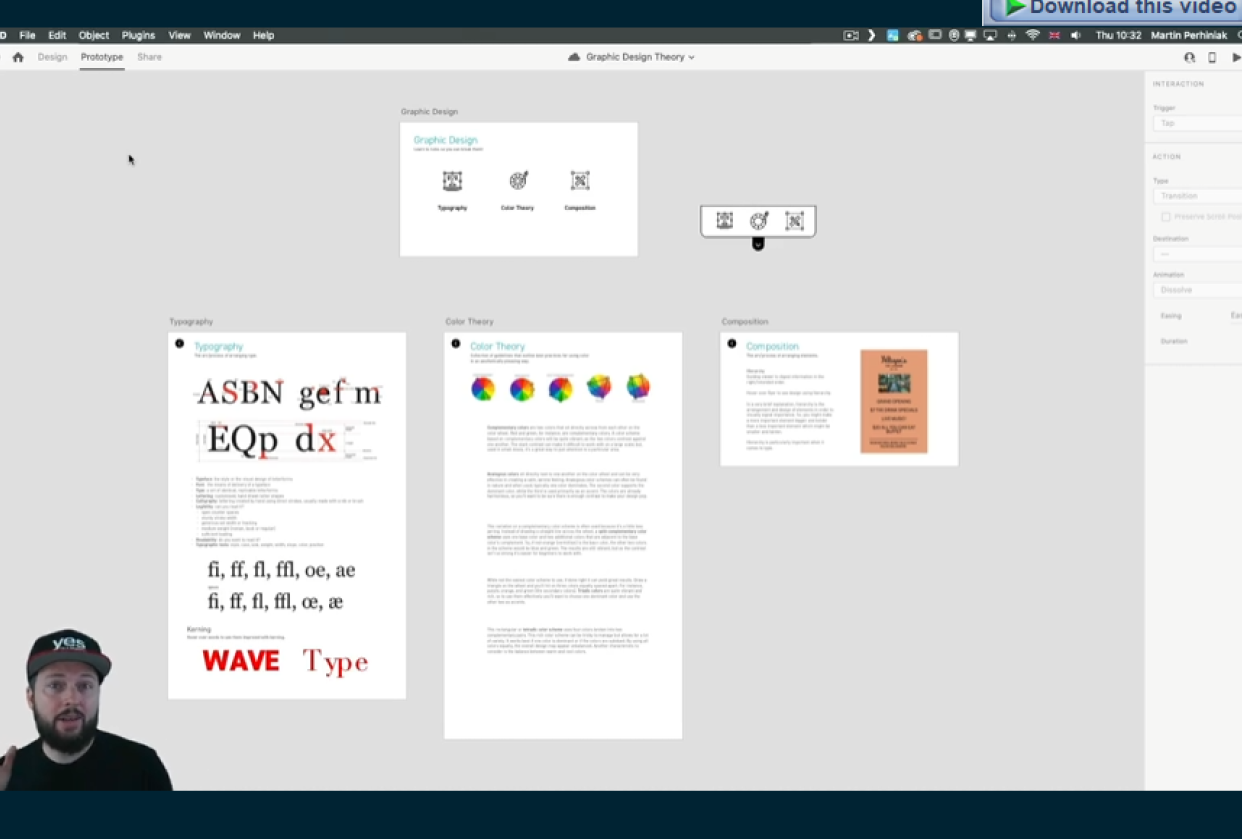 My accomplishment for Adobe XD crash course - student project