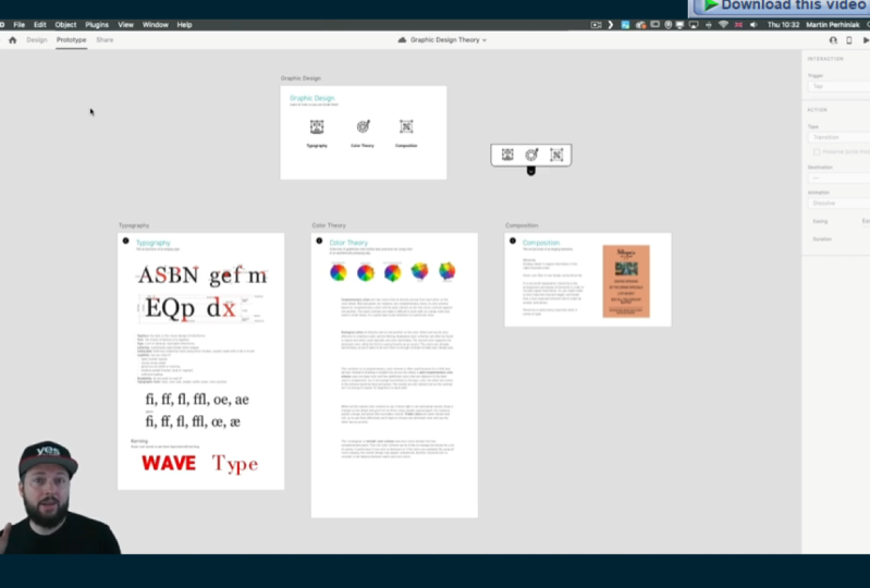 My accomplishment for Adobe XD crash course