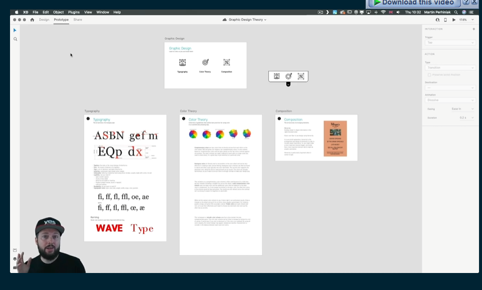 My accomplishment for Adobe XD crash course - student project