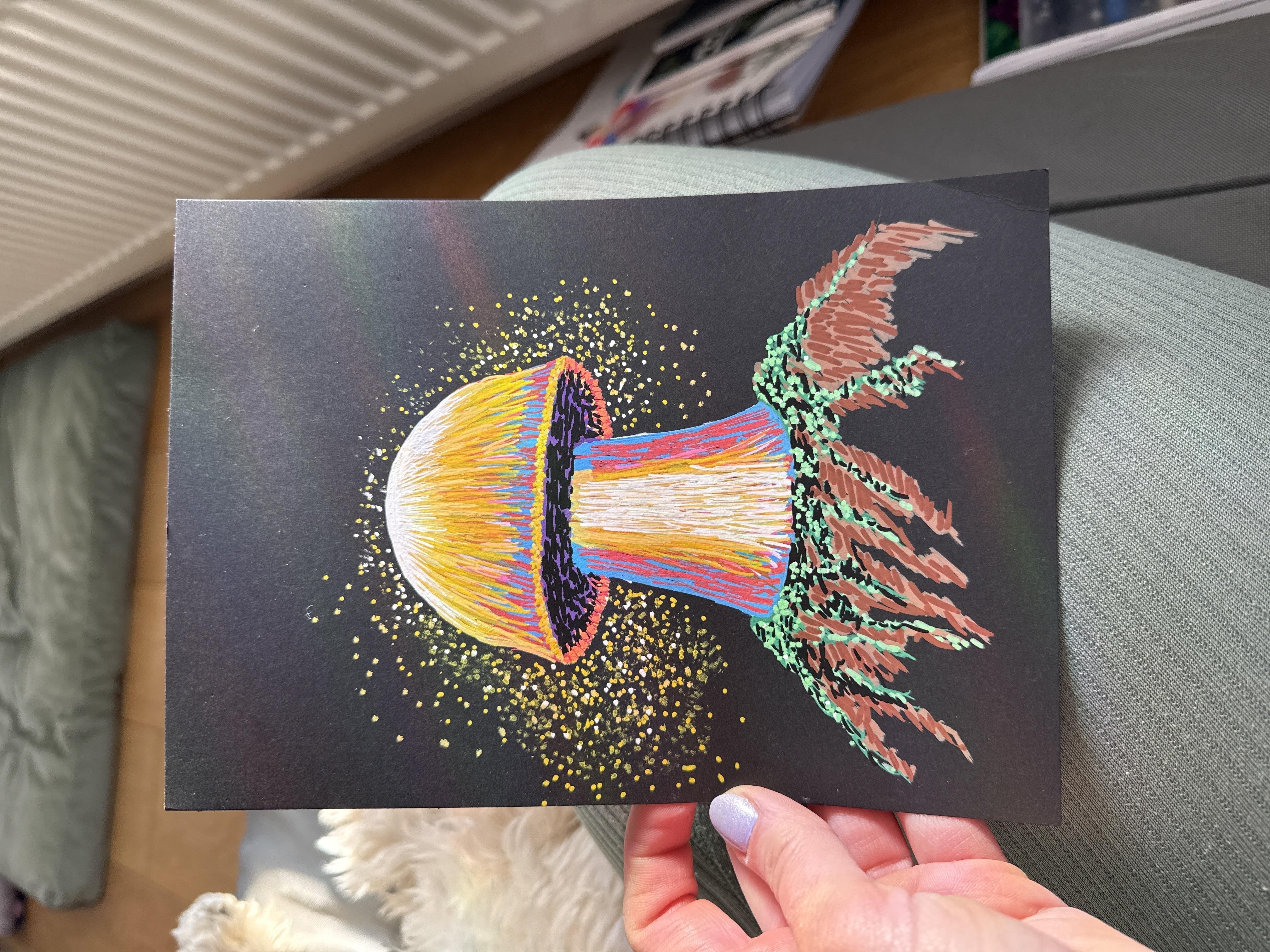 My glowing mushroomie - student project