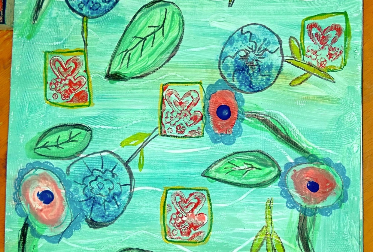 Explore layers, colors and texture - student project