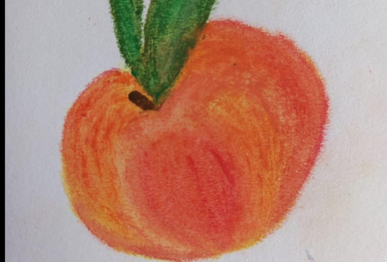 Fruits w/ Oil Pastels