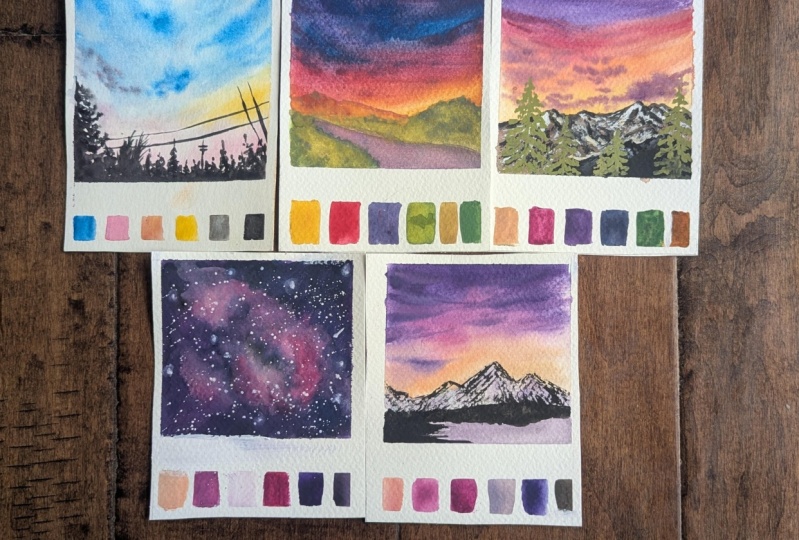 15 Day Watercolor Challenge - Turn blank pages into Vibrant Art Masterpieces