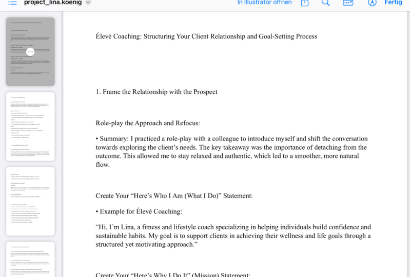 Élevé Coaching: Structuring Your Client Relationship and Goal-Setting Process