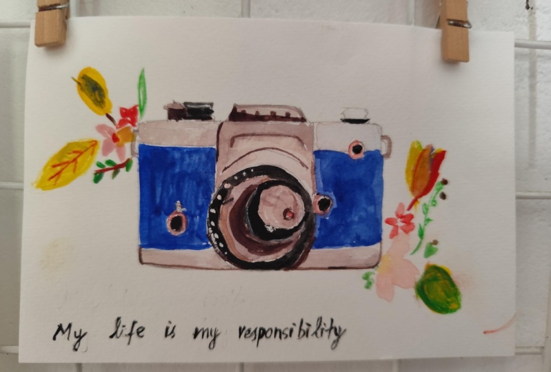 Camera n flowers