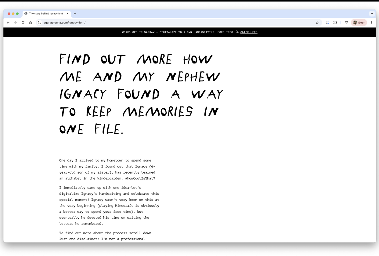 Ignacy Font - student project