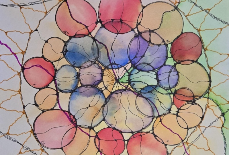 Radiant Neuro Style Mandala