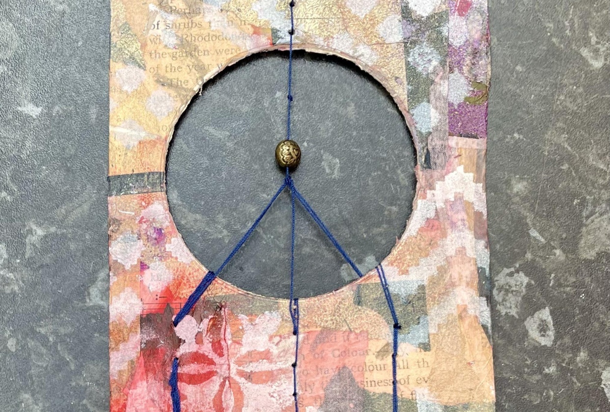 mixed media wind catcher - student project