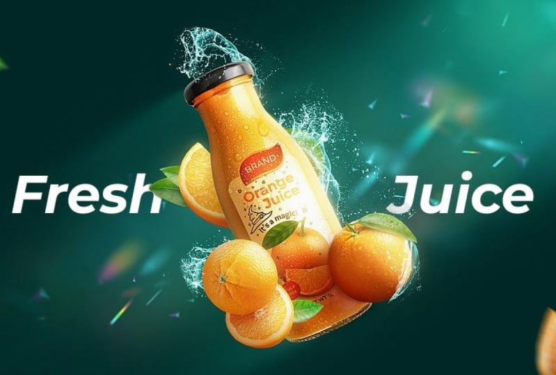 Fresh Juice Photo Manipulation