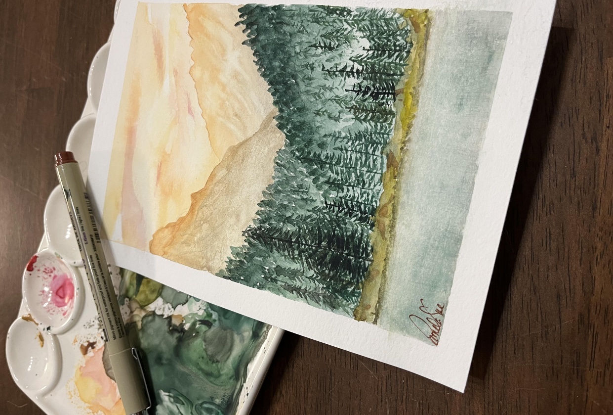 My very first landscape - student project