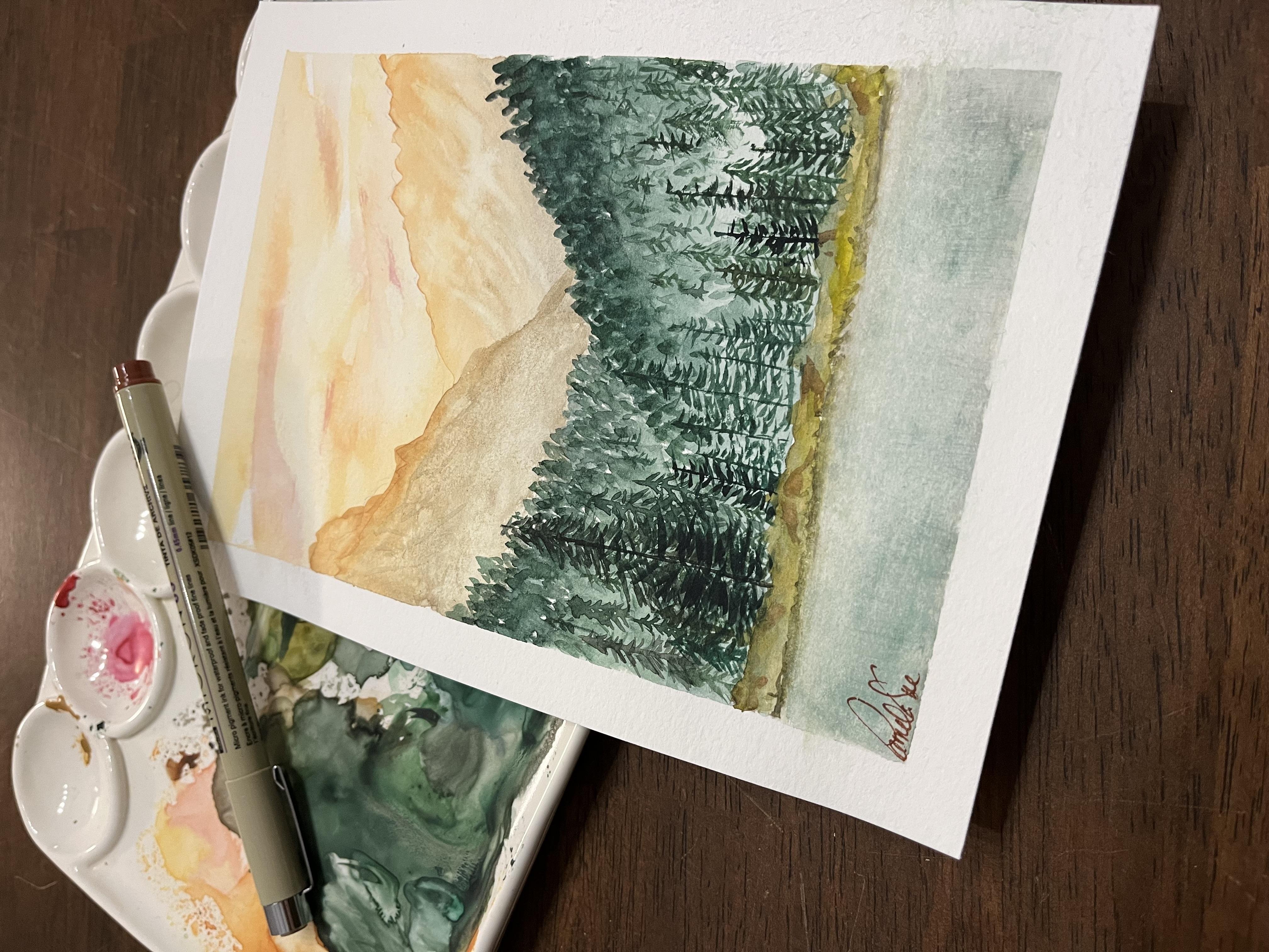 My very first landscape - student project