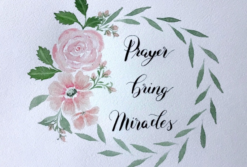 Watercolor meets Calligraphy