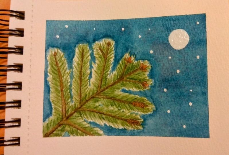 Spruce Under the Moon