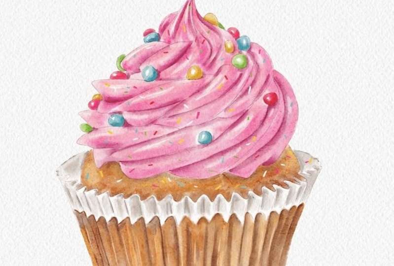 Delicious Cupcake Illustration