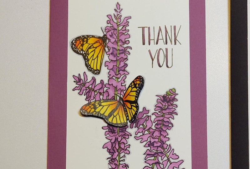 Copic Marker Thank You Card