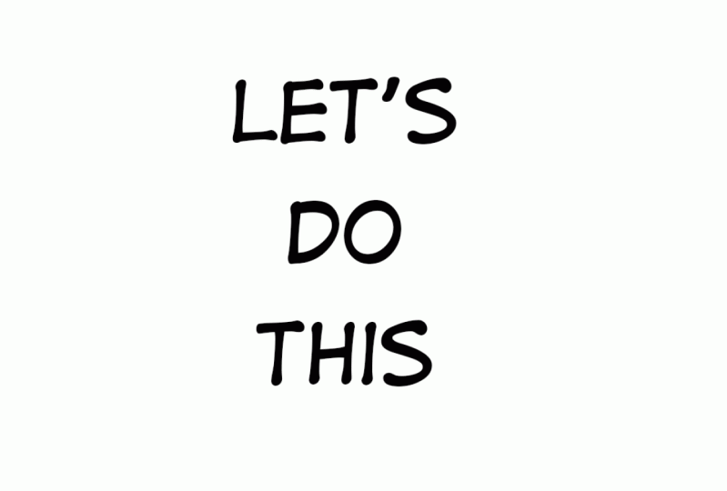 Let's do this