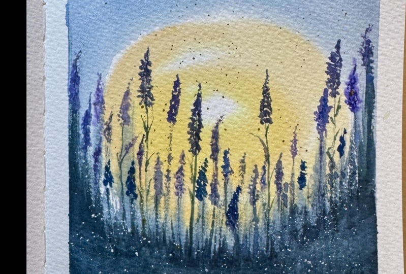 Watercolor - Lavenders