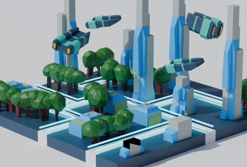 futuristic city