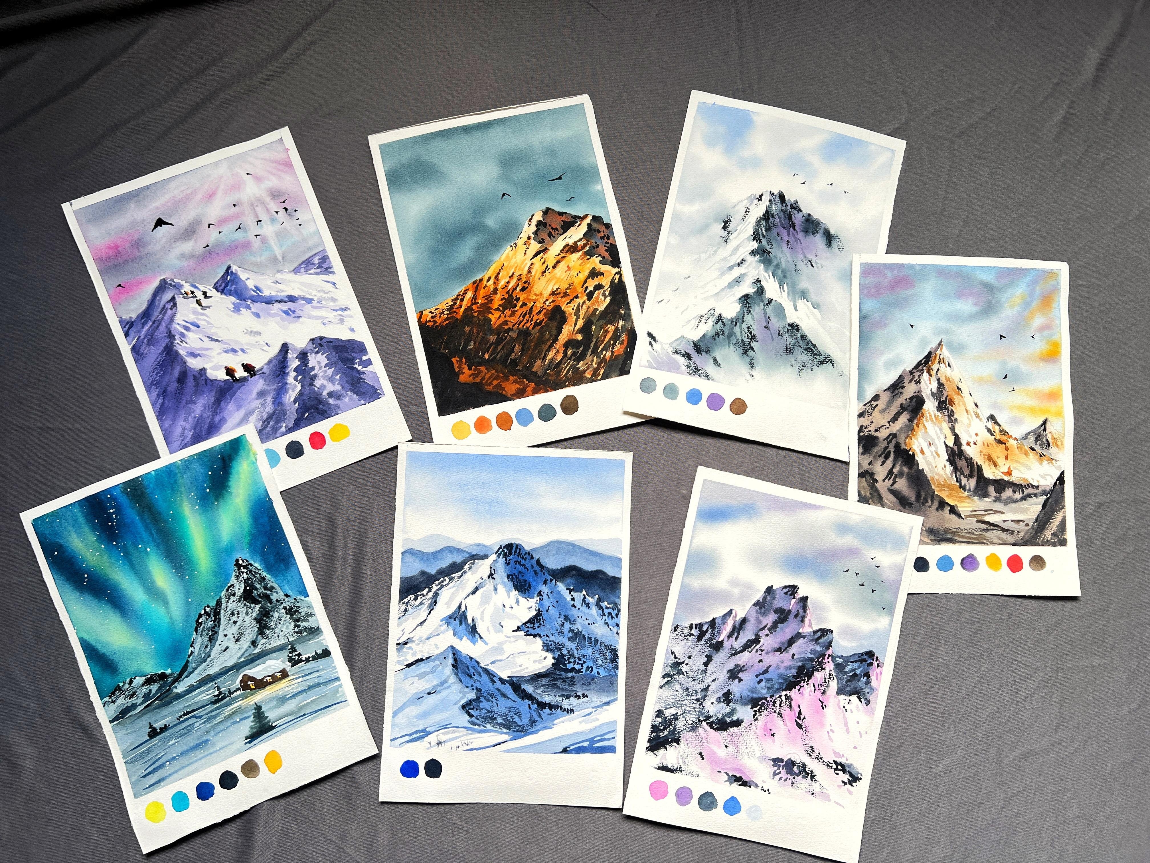 Snowy Mountains: A 7-Day Painting Challenge - student project
