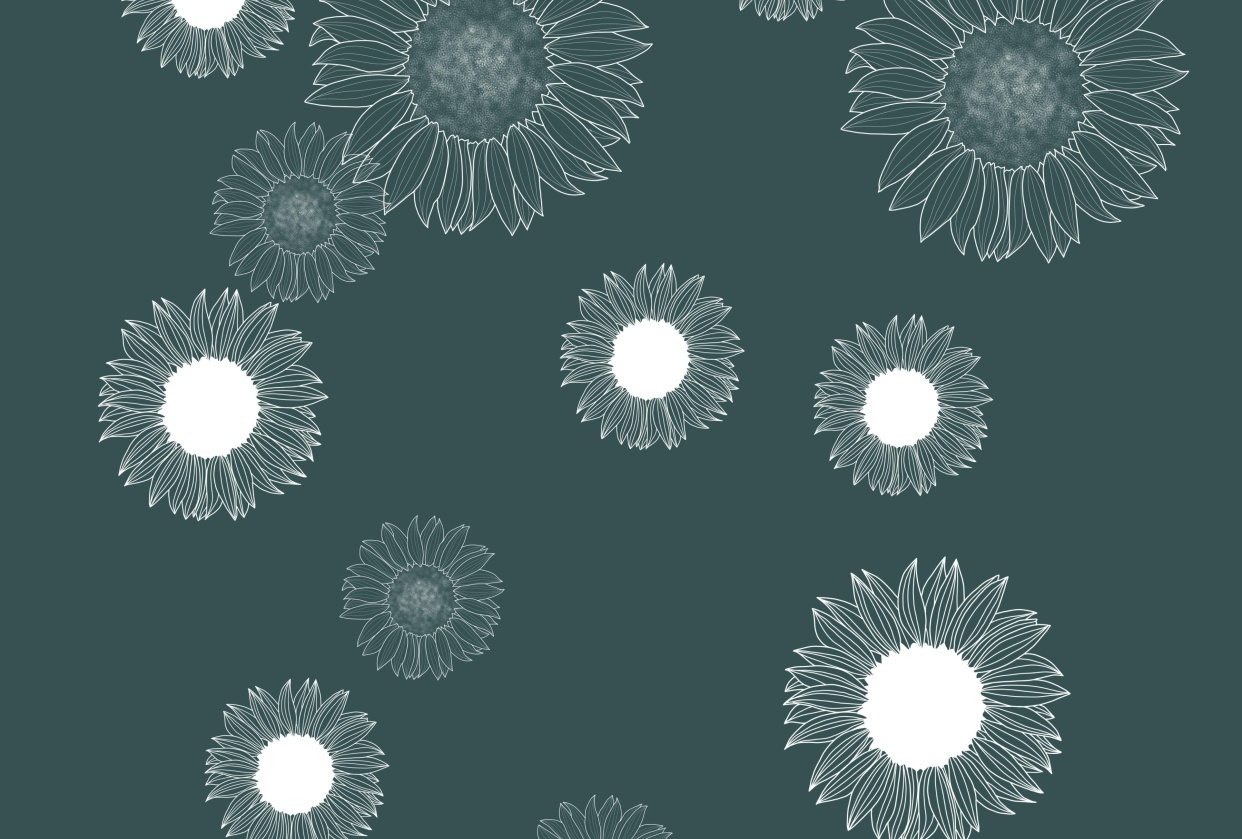 Sunflower stamps - student project