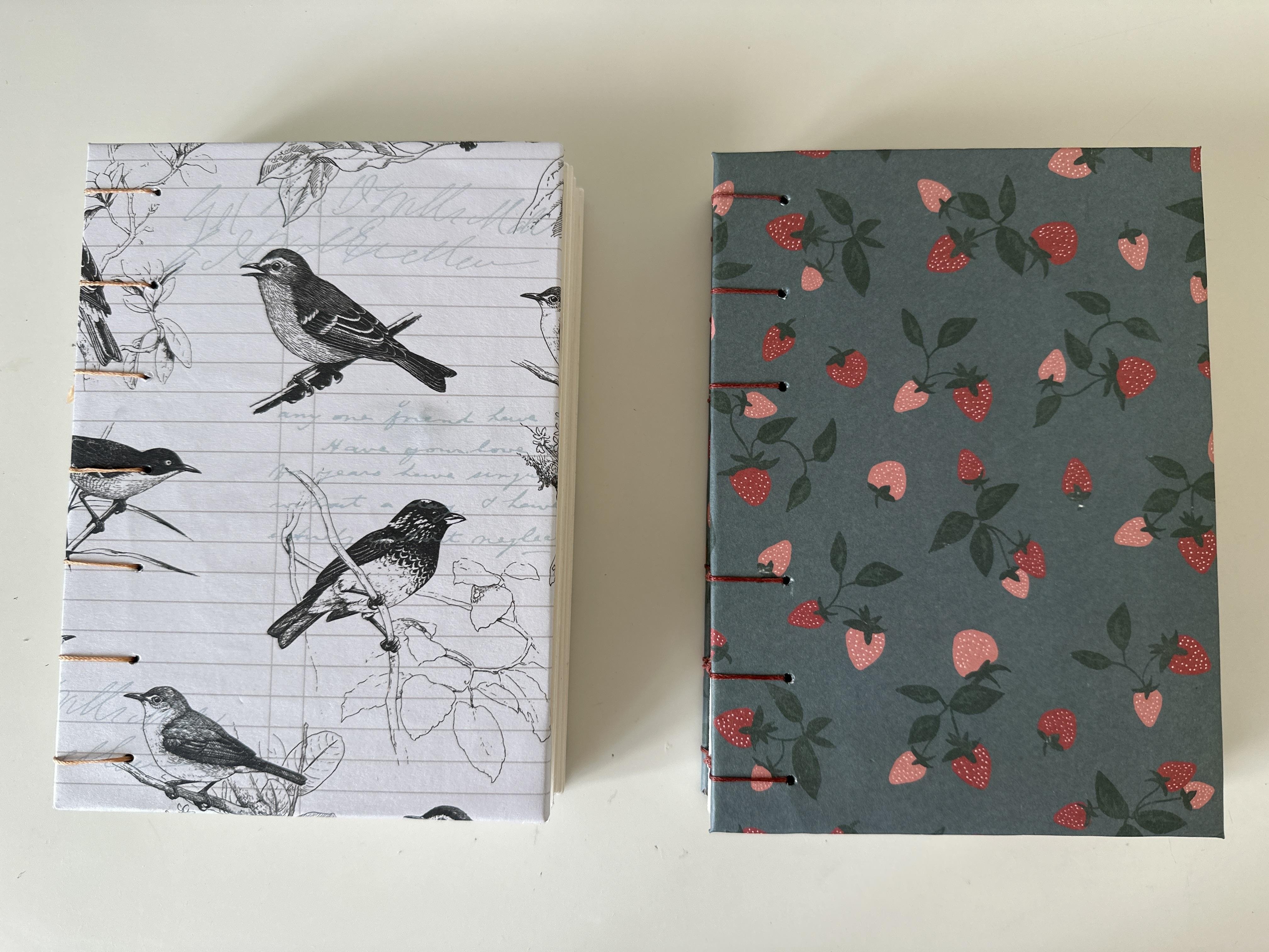 Handmade journals - student project