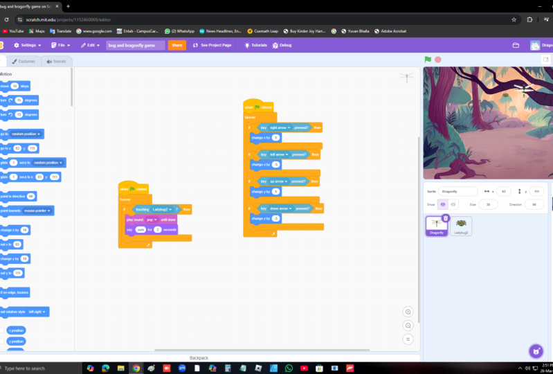 BUG AND DRAGONFLY GAME