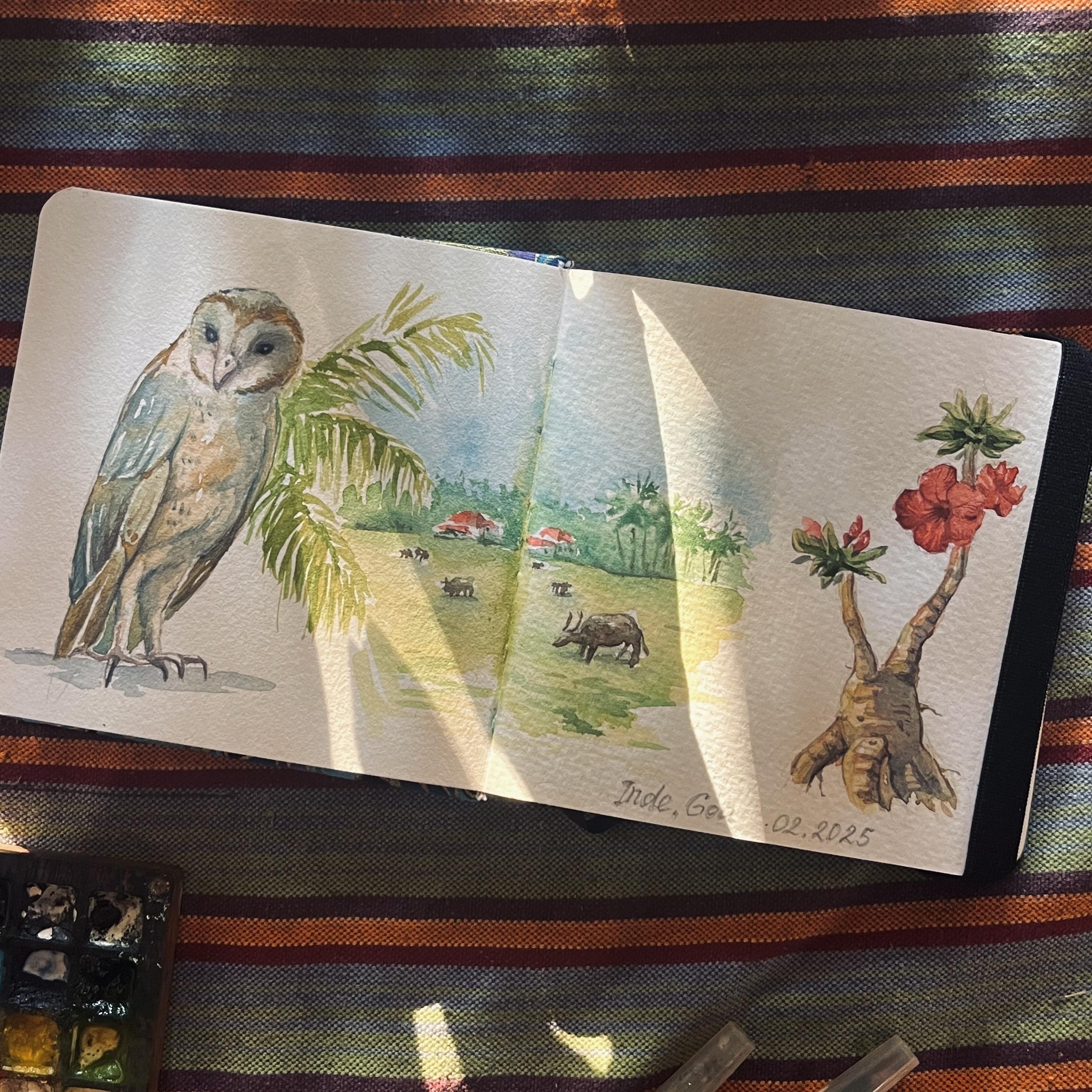 Travel Sketch - Goa - student project