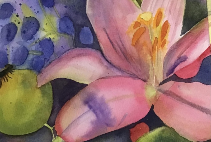Vibrant & spontaneous watercolour flowers