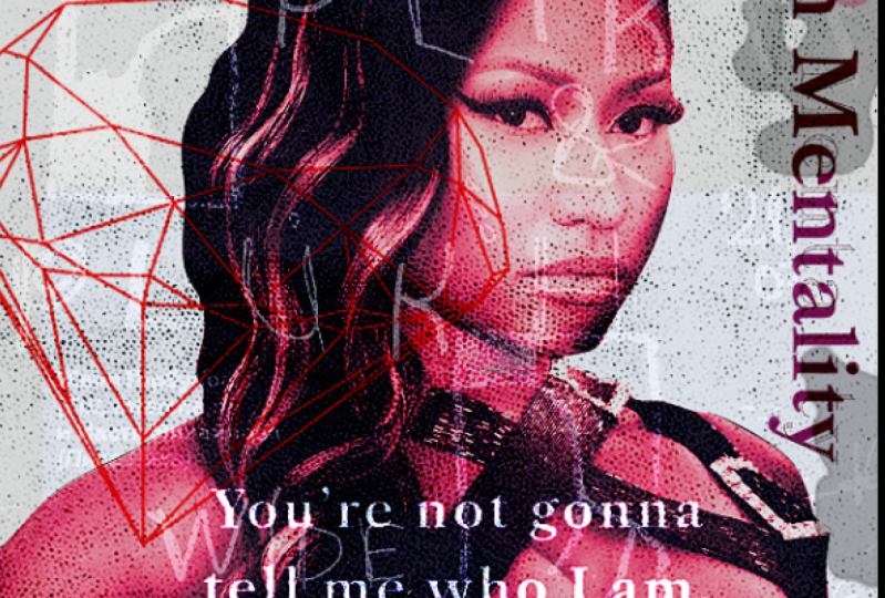 Nicki Minaj texture poster