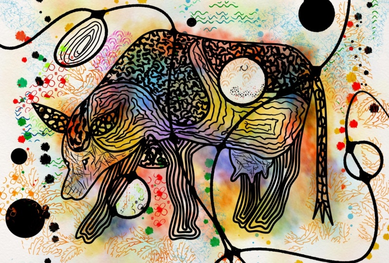 Another way to use my cow for art!
