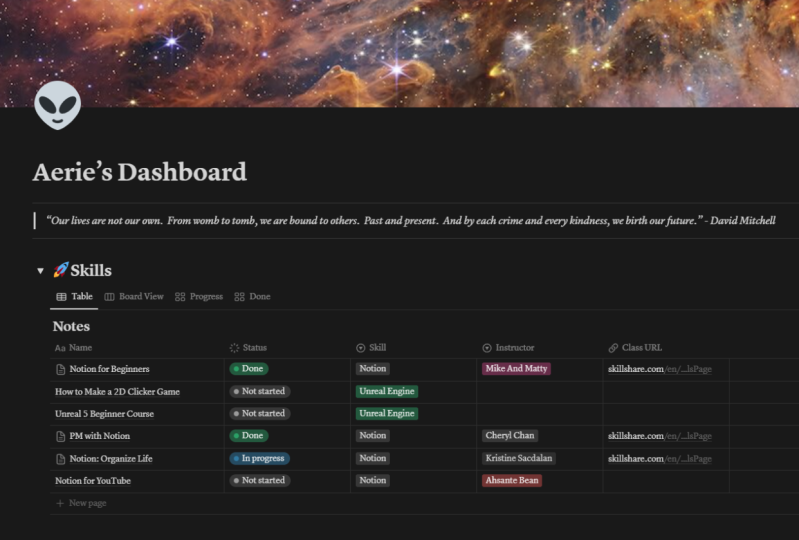My Notion Dashboard