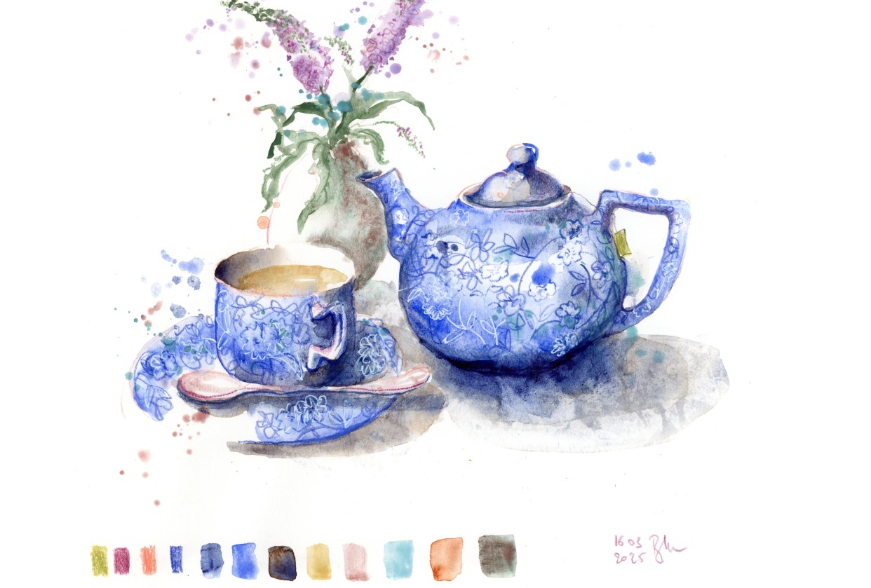 Tea Pot and Tea Cup - student project