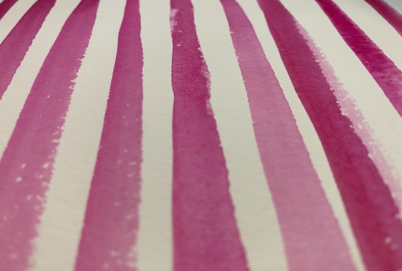 Red Stripes Watercolor Pattern