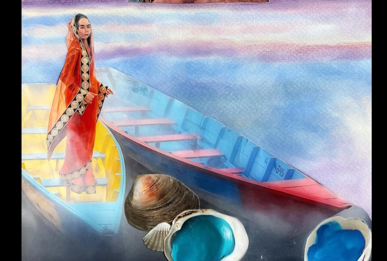 Surreal Mixed Media Collage - student project
