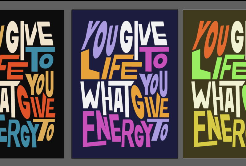 Contemporary Typography Posters