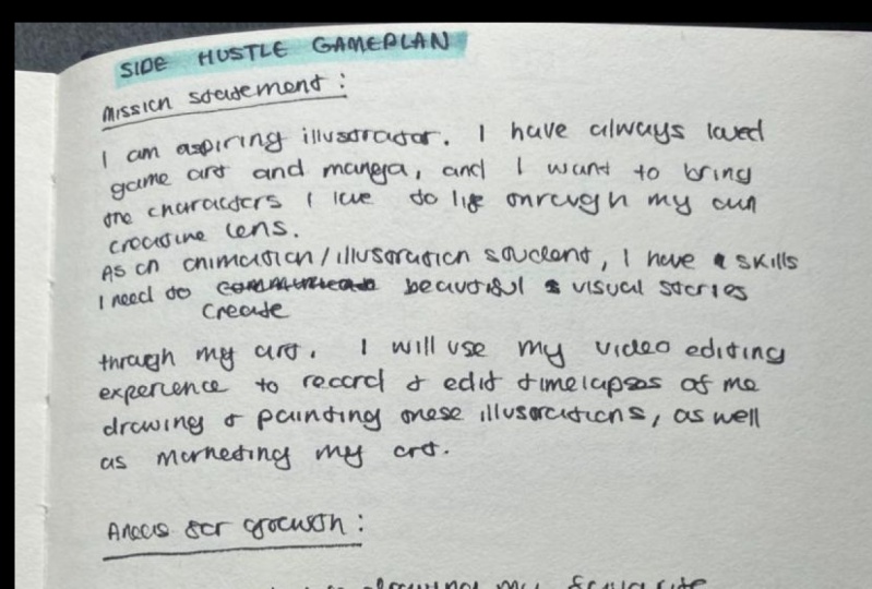 side hustle game plan