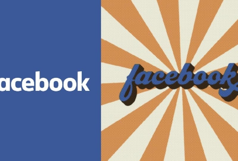 Retro Facebook Logo