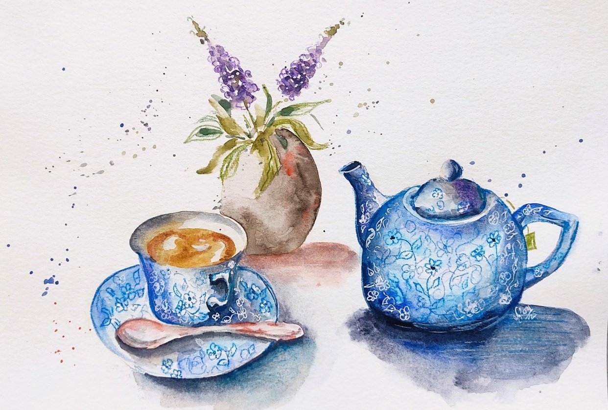 Tea set: Mix media! - student project