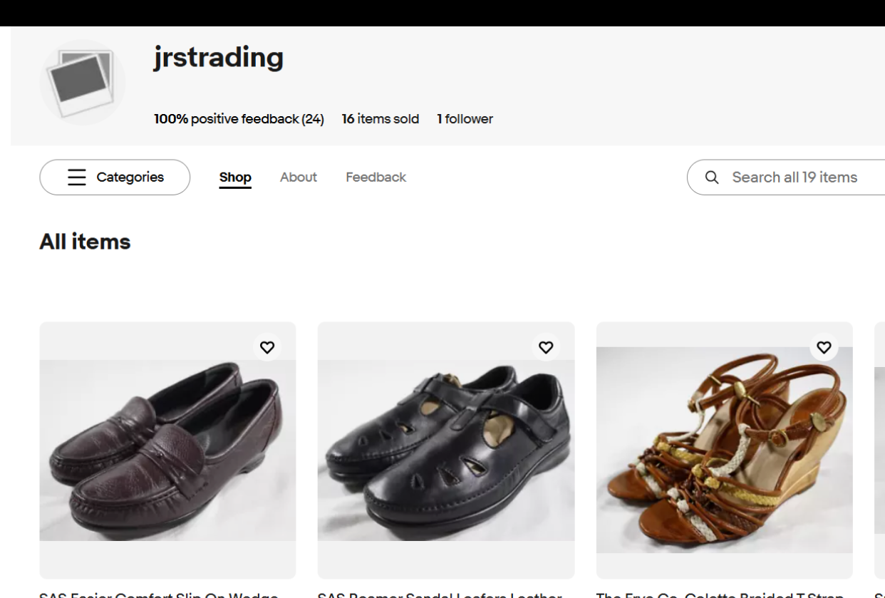 My Ebay store - student project
