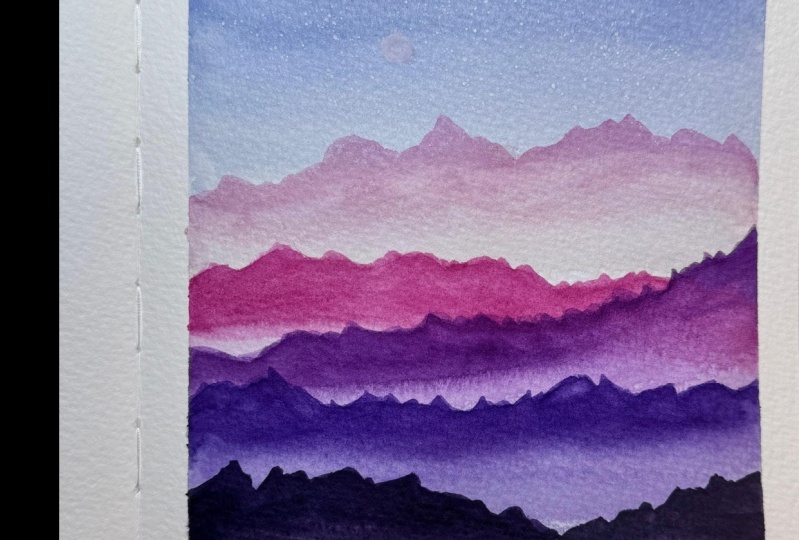 Watercolor Mountains