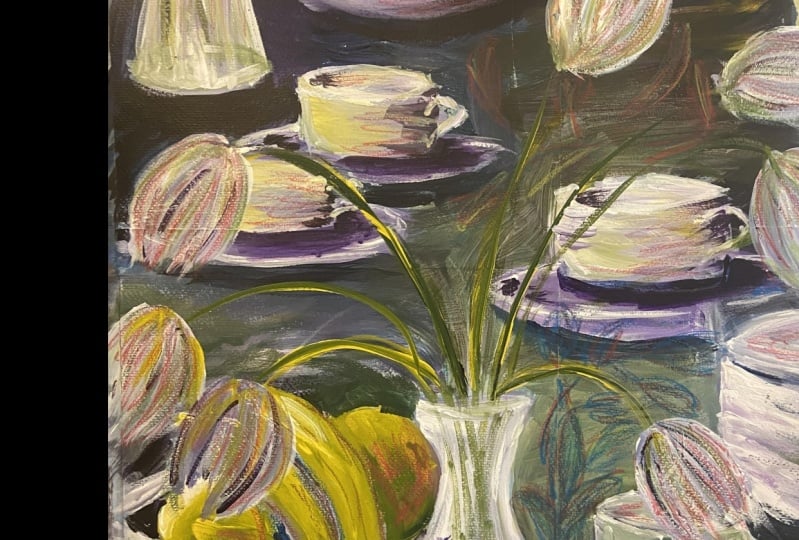 Expressive brush strokes. how to loosen your painting