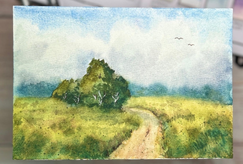 Landscape with a road
