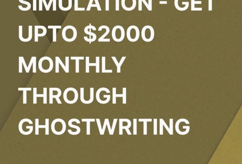 GHOSTWRITING INCOME SIMULATION WEBSITE DESIGN