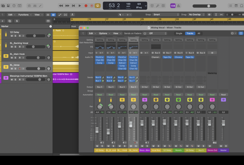 Vocal Mixing Growth The Blessed