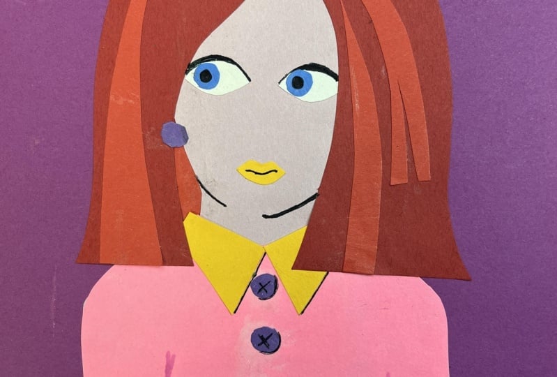 Warhol Inspired Pop Art Collage Portraits
