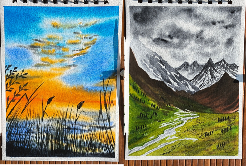 Stunning watercolour scenes