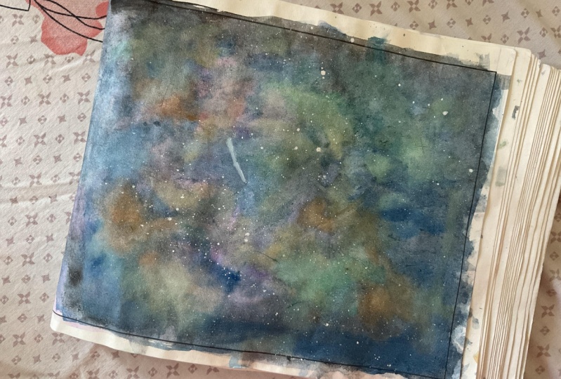 Water color galaxy